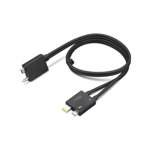  Lenovo ThinkPad Thunderbolt 4 WorkStation Dock Split Cable 4X91K16970 Black, 0.7 m 