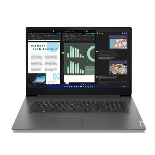  Nešiojamas kompiuteris Lenovo V17 G4 17.3" IPS, FullHD, Intel Core i5-1335U, RAM: 8GB, SSD: 512GB, Intel Iris Xe Graphics, Windows 11 Pro, Grey, 83A20010PB  