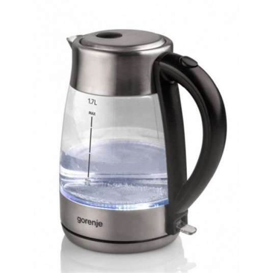  Gorenje Kettle K17GE Electric, 2150 W, 1.7 L, Glass, 360° rotational base, Transparent/Stainless steel 