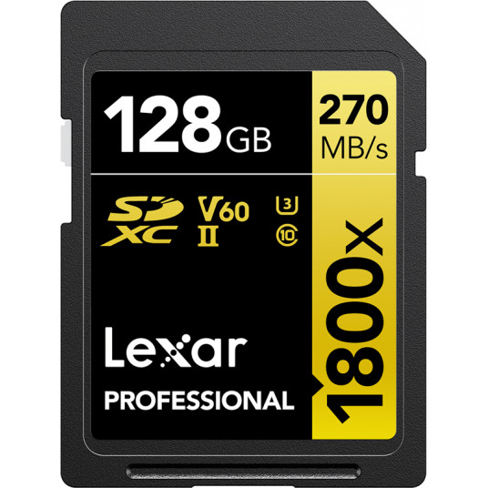  LEXAR Pro 1800x R270/W180 128GB SDXC U3 (V60) UHS-II 