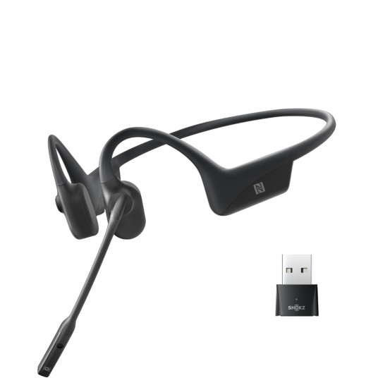  SHOKZ OpenComm UC - Black Laisvų rankų įranga Bevielis Ausinės su kabliukais Biuras / skambučių centras Bluetooth Juoda 