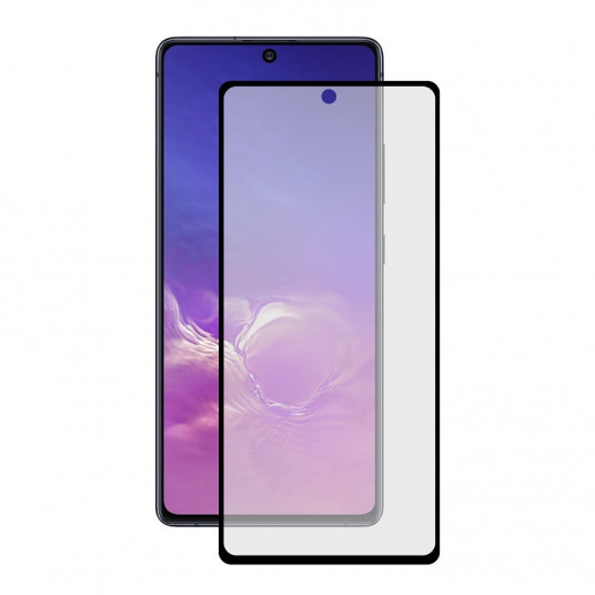  Samsung Galaxy A91/S10 Lite Apsauginis 2.5D Ekrano Stiklas Ksix Juodas 