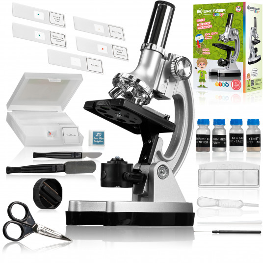 Komplektinis mikroskopas (be dėklo) BRESSER JUNIOR Biotar 300x-1200x