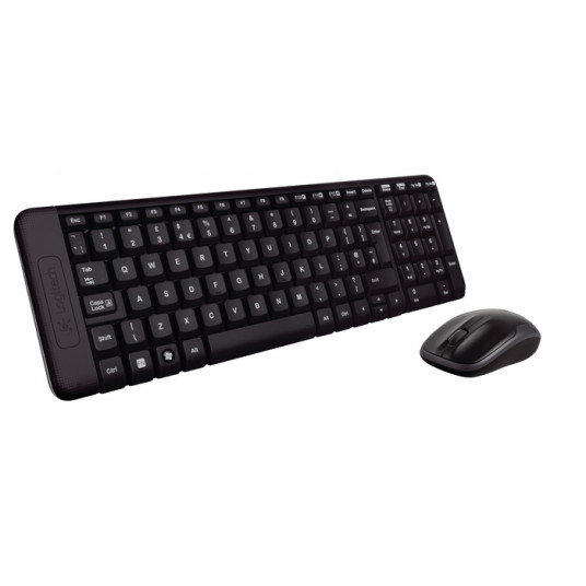  Klaviatūros ir pelės rinkinys Logitech MK220 Wireless EN/RU, Black 