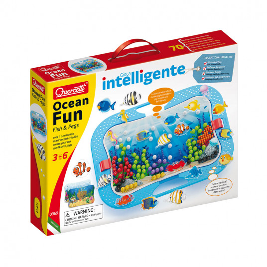  QUERCETTI rinkinys OCEAN FUN FISH & PEGS, 969 