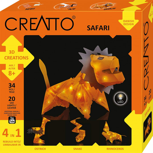 Mokomasis rinkinys CREATTO SAFARI 8+