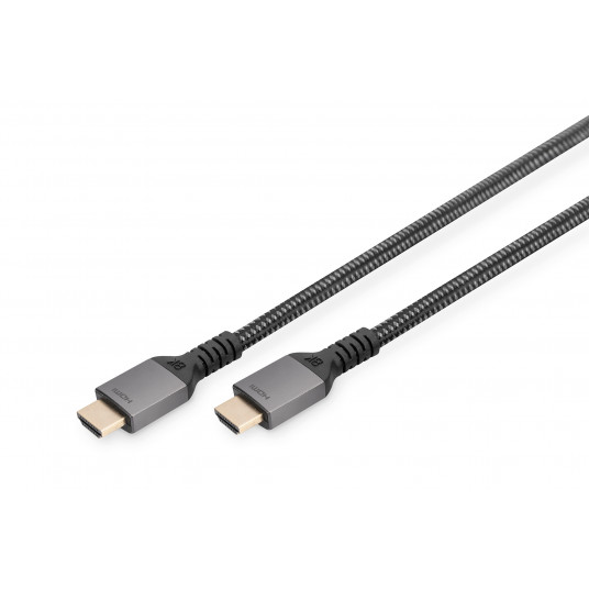  Digitus 8K PREMIUM HDMI 2.1 Connection Cable DB-330200-010-S Black, HDMI to HDMI, 1 m 