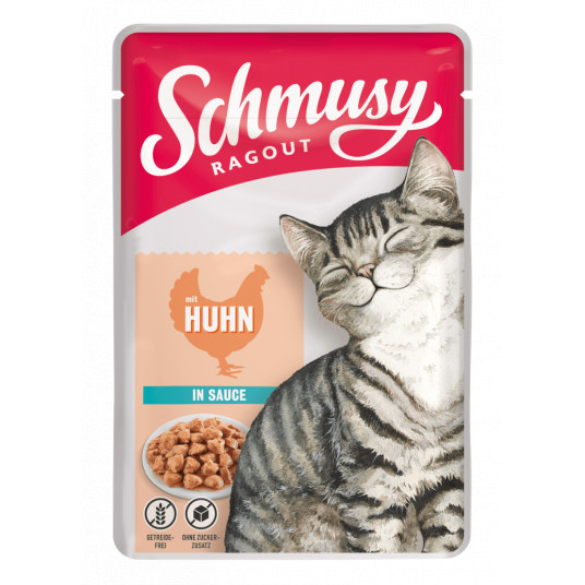 Schmussy kačių konservai su vištiena 100 g