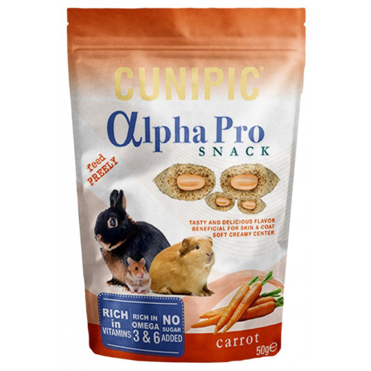  Alpha Pro užkandis morkų, 50 g 