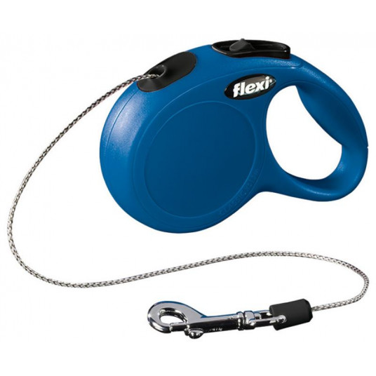 Flexi Classic XS, iki 8 kg 3 m virvelinis, mėlynos spalvos