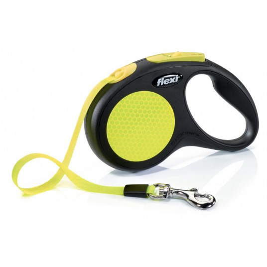 Flexi New Neon S, juostelinis, iki 15kg, 5m