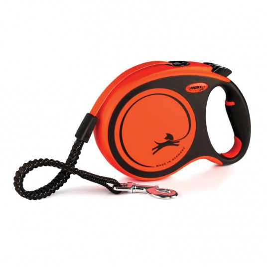 Flexi Xtreme L, iki 55 kg, 8 m, oranžinis