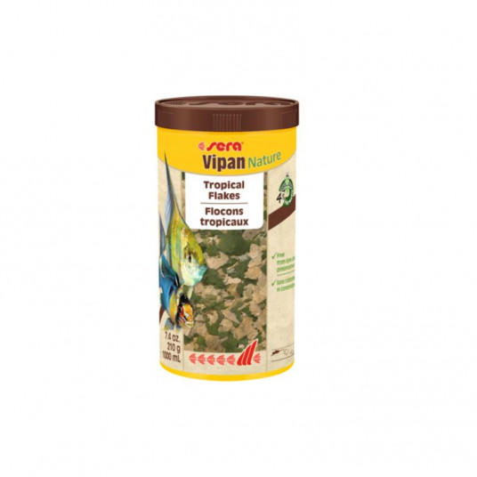 Vipan Nature Pašaras žuvims, bendriems akvariumams 1000 ml