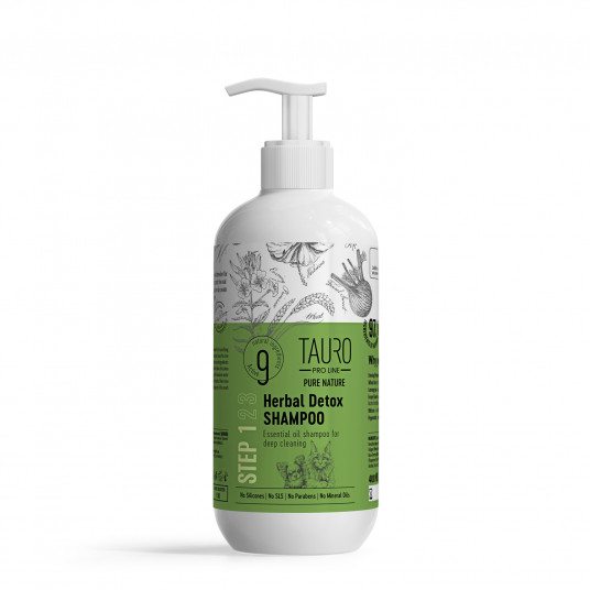  Pure Nature Herbal Detox šunų ir kačių kailį giliai valantis šampūnas 400 ml 
