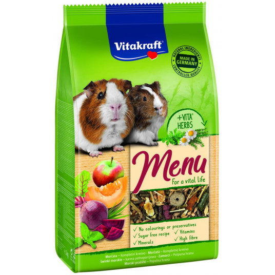  Menu visavertis jūrų kiaulyčių pašaras 1 kg 