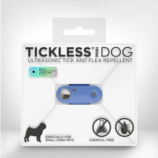 MINI Dog Ultragarsinis šunų pakabukas nuo erkių ir blusų mėlynas