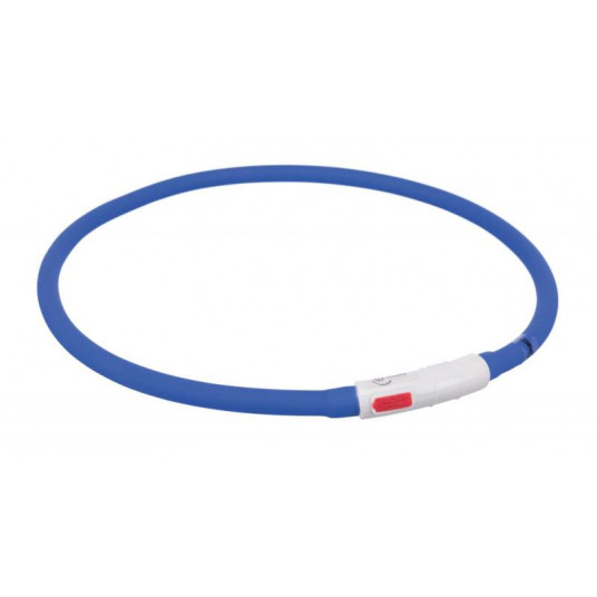  Įkraunamas šviečiantis antkaklis – žiedas šunims XS-XL, mėlynas, 70 cm 