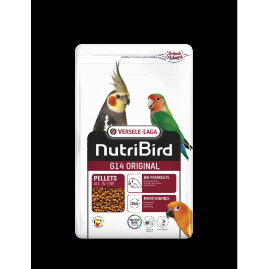 NutriBird G14 Original - praturtintas vidutinių papūgų lesalas 1 kg