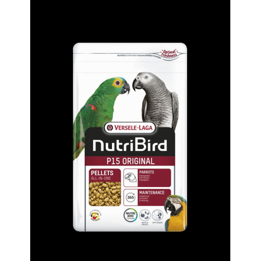  NutriBird P15 Original - praturtintas didelių papūgų lesalas 1 kg 