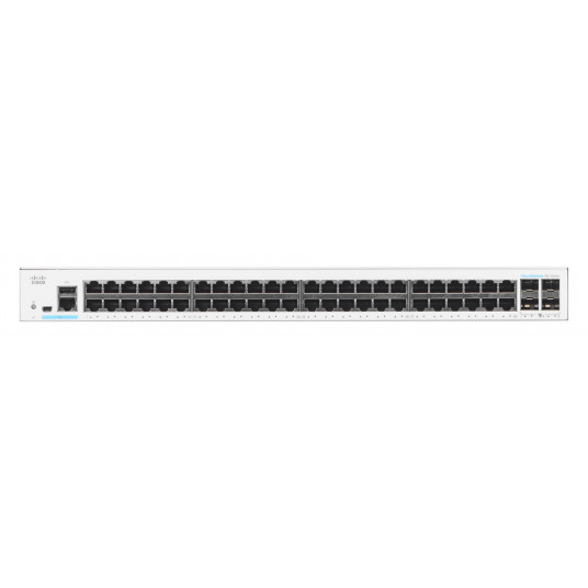  Cisco CBS350-48T-4X-EU tinklo komutatorius Valdomas L2/L3 Gigabit Ethernet (10/100/1000) Sidabras 