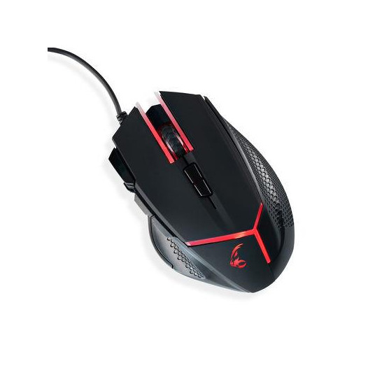  MOUSE USB OPTICAL BLACK/RED/MRGS200 MEDIARANGE 