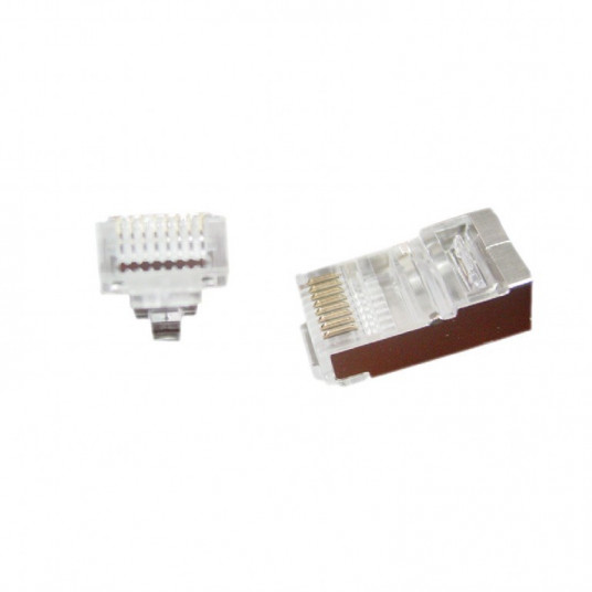  Gembird LC-PTF-01/100 laido jungtis RJ-45 Ruda, Sidabras, Permatomas 