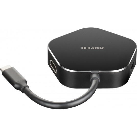  D-Link 4-in-1 USB-C Hub with HDMI and Power Delivery DUB-M420	 0.11 m 