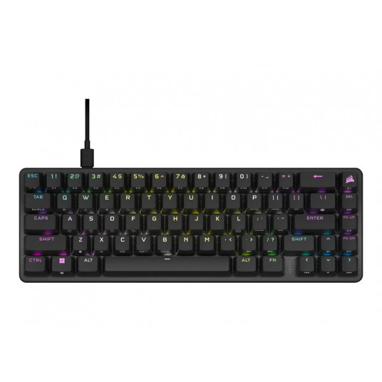  CORSAIR K65 PRO MINI RGB Mechanical Gaming Keyboard, OPX Switch, NA Layout, Wired, Black 