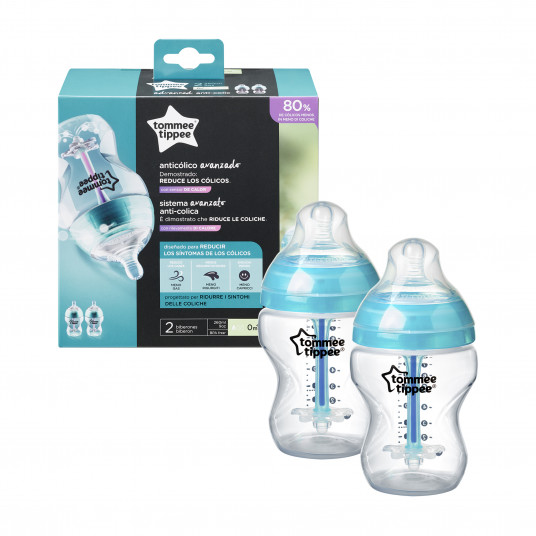 TOMMEE TIPPEE buteliukai ANTI-COLIC, 260 ml, 2 vnt., 42252575