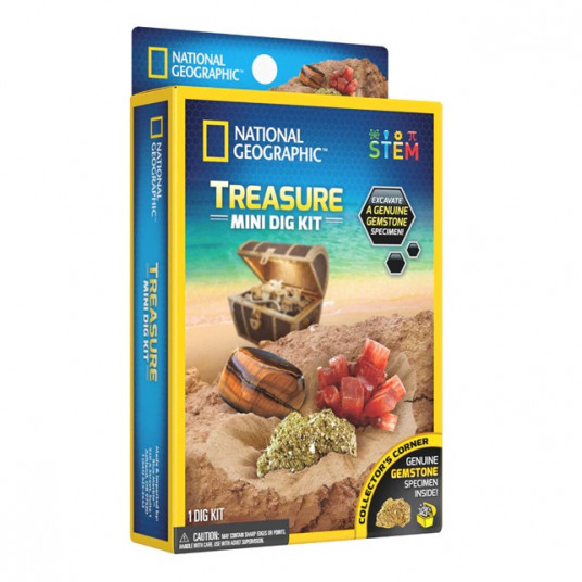 NATIONAL GEOGRAPHIC rinkinys Treasure Mini Dig, RTNGMDIGCHEST