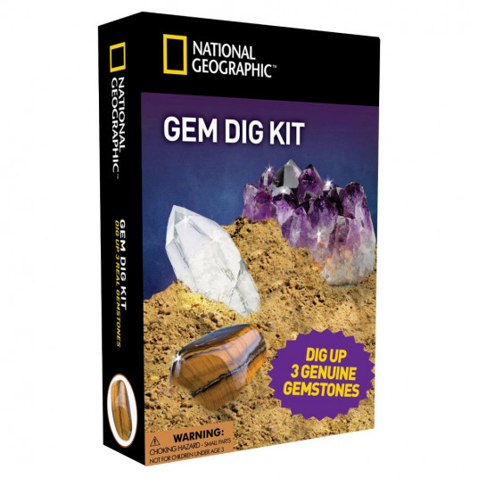 NATIONAL GEOGRAPHIC rinkinys Gemstone Dig Kit, NGGEM