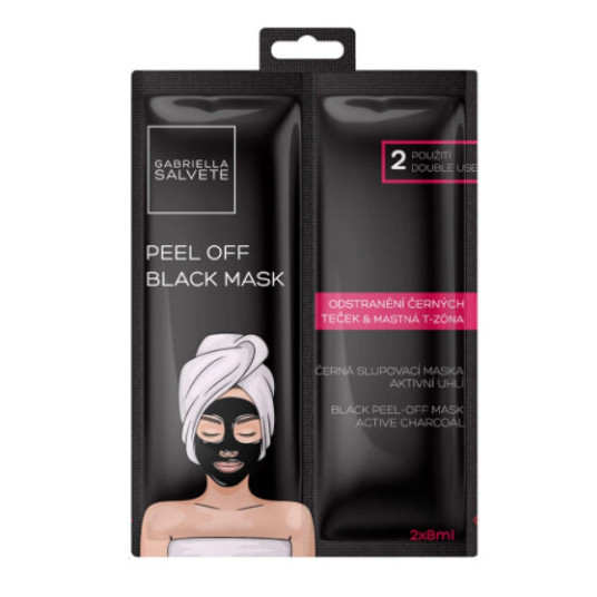  Gabriella Salvete - (Black Peel-Off Mask) Active C x harcoal 2 x 8 ml 