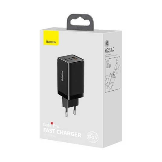  Baseus GaN3 Travel Wall Charger 65W with Type C cable 1m 