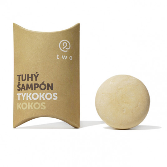 two cosmetics - Solid shampoo for dry and stressed hair TYKOKOS 85 g
