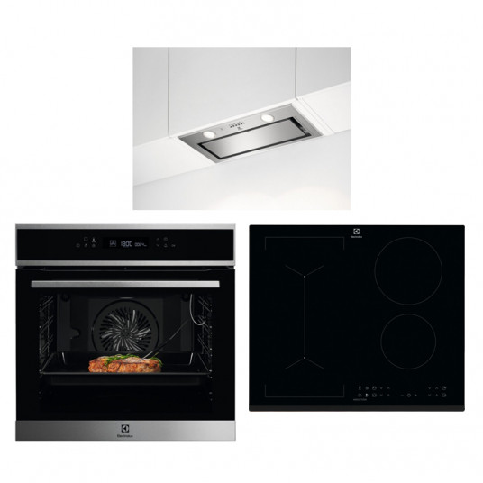  Kompektas Electrolux COE7P31X + LIV63431BK + LFG716X 