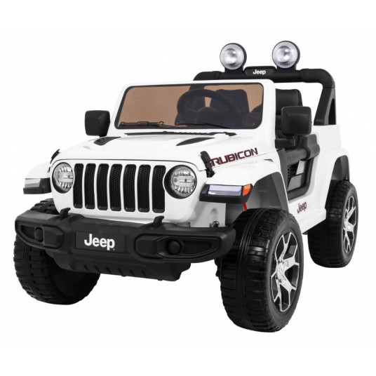  Elektromobilis Jeep Wrangler Rubicon, baltas 