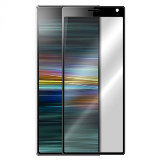 Myscreen Glass Edge Tempered Glass Full Coveraged with Frame Sony Xperia 10 Plus Black 
