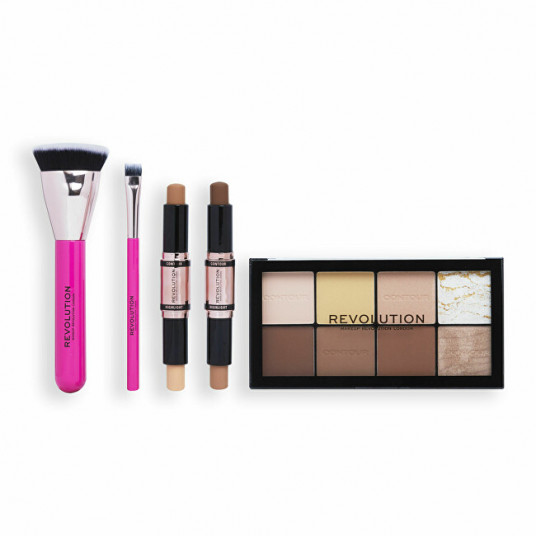  Revolution - Gift set of decorative cosmetics All About The Contour 