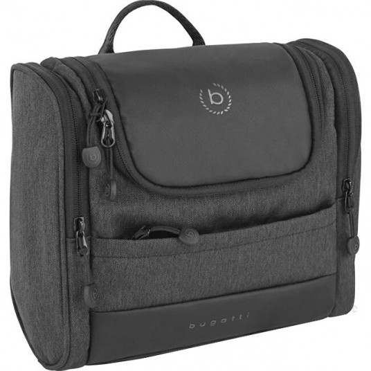  Bugatti - Men´s cosmetic bag 49393401 Black 