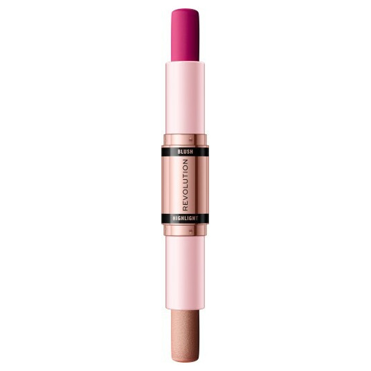 Revolution - Blush and highlighter 2 in 1 (Blush & Highlight Stick) 8.6 g - Mauve Glow