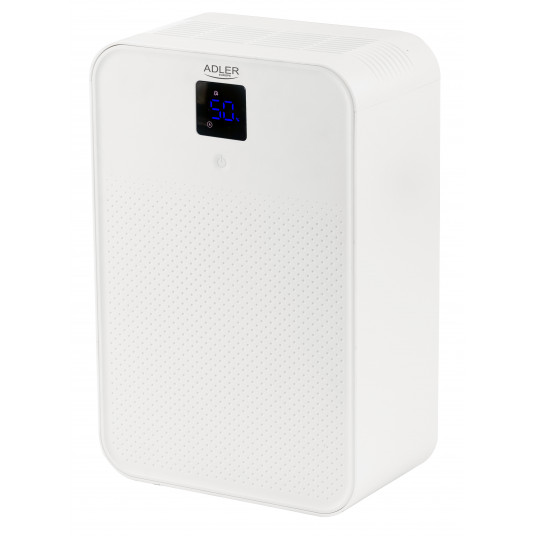  Adler Thermo-electric Dehumidifier AD 7860 Power 150 W, Suitable for rooms up to 30 m³, Water tank capacity 1 L, White 