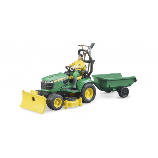  BRUDER traktorius John Deere Lawn su priekaba ir sodininku, 62104 