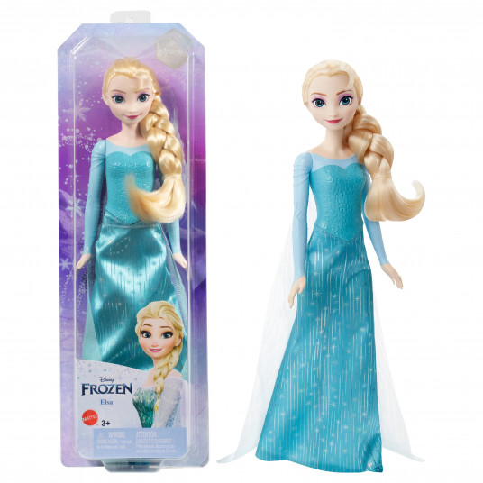  „Disney Frozen“ lėlė Elza, ledo karalienė (1 filmo dalies įkvėpta išvaizda), HLW47 