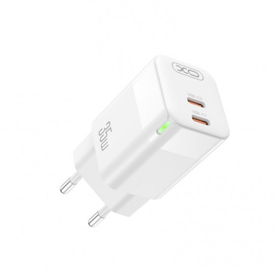 XO CE07 Wall charger PD / 35W / 2x USB-C
