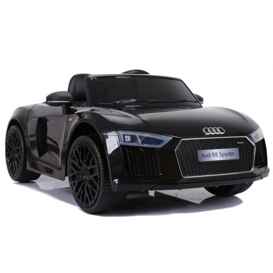 Vaikiškas vienvietis elektromobilis Audi R8 Spyder, juodas