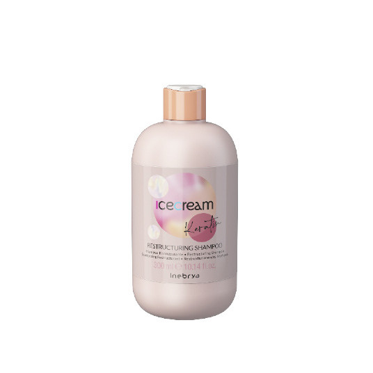 Inebrya - Ice Cream Keratin Restructuring Shampoo (Restructuring Shampoo) - 300 ml