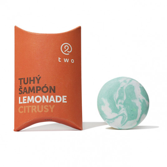 two cosmetics - Solid shampoo for stronger and healthier hair LEMONADE 85 g