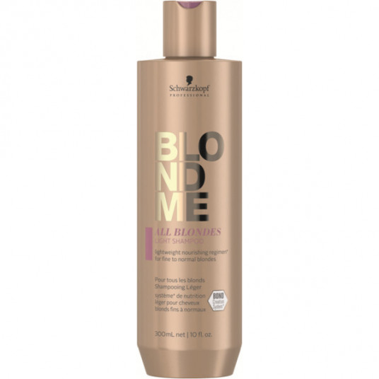  Schwarzkopf Professional - Nourishing shampoo for fine and normal blonde hair Blondme All Blonde s ( Light Shampoo) - 1000 ml 