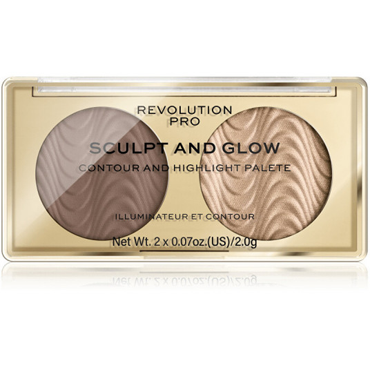 Revolution PRO - Savanna Nights PRO (Contour And Highlight Palete) Sculpt and Glow 4 g