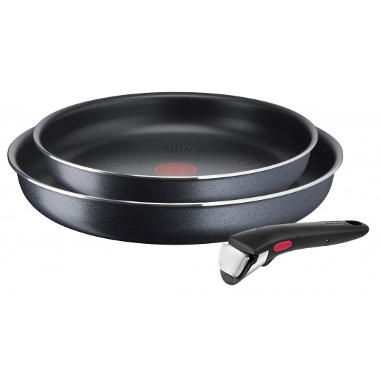  TEFAL Frypan set L1589132 Ingenio XL Force Frying, Diameter 24/28 cm, Removable handle, Black 